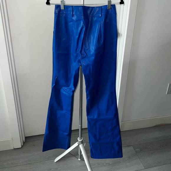 A.M.R.A the label matching set pants and tube top blue leather SO SEXY - Picture 5 of 12